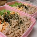 むねじろう's cooksnap of when they made お弁当にレンジで簡単、鶏そぼろ.