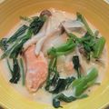 あっこ姉's cooksnap of when they made 鮭とホウレン草の 味噌粕チャウダー.