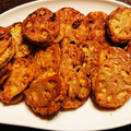 tinkkinako's cooksnap of when they made 超簡単！鶏つくねのれんこんはさみ焼き.