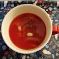 ☆hikonyan☆'s cooksnap of when they made トマトジュースと水煮大豆のスープ.