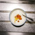 ぷっくりんご's cooksnap of when they made ヨーグルトに★醤油マーマレード.