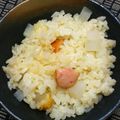 nosso's cooksnap of when they made コロコロ大根とウインナーの炊き込みご飯。.