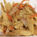 ♡くりーむ♡'s cooksnap of when they made 子供もパクパク　きんぴらごぼう.