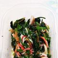 ☆yuuyu☆'s cooksnap of when they made ほうれん草となめ茸カニかまのお浸し.
