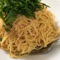 ｎａｎａｎａｙｕ's cooksnap of when they made ✿たらこのバター醤油パスタ～大葉のせ～✿.