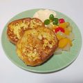 うまうま・らぶ's cooksnap of when they made 厚切りバケット*カフェ風フレンチトースト.