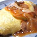 ひらめきmei's cooksnap of when they made パスタソースDE和風オムライス.