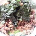 まぁたんのme★'s cooksnap of when they made シャキシャキ納豆レタス丼.