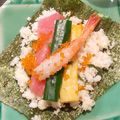 kyumio's cooksnap of when they made おから豆腐で作る極うま糖質オフ手巻き寿司.