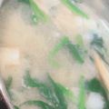 とうもろこしごはん's cooksnap of when they made ほうれん草かぶ油揚げの味噌汁.
