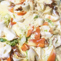 アラフィフ新米主婦♪'s cooksnap of when they made 厚揚げとちくわでガッツリ●白菜の卵とじ.