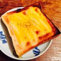 kaokaofood's cooksnap of when they made めちゃウマ三分トースト.