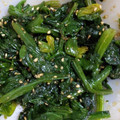 おしひと's cooksnap of when they made ほうれん草のごま和え.