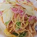 HIRIAlove's cooksnap of when they made 簡単！白菜とベーコンのクリームパスタ.