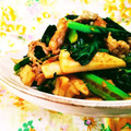 yangpa's cooksnap of when they made 長芋と小松菜の★辛味噌★炒め♪.