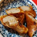 ねねしばこ's cooksnap of when they made パリパリ！餃子の皮にウインナー巻くだけ★.