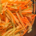 のんさん。5790's cooksnap of when they made セロリと人参の塩きんぴら.
