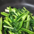みみ母's cooksnap of when they made 小松菜の青菜炒め.