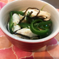 ななせmaru's cooksnap of when they made ダイエットに♪鶏ささみとピーマンの和え物.