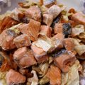 withスマーフ's cooksnap of when they made 塩鮭とキャベツの蒸し焼き　ごま味噌風味.