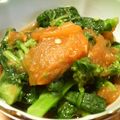 yukacoconuts's cooksnap of when they made トマト出汁の菜の花和え.