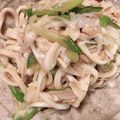 気まぐれご飯を作る人's cooksnap of when they made 長ネギと油揚げの焼きうどん♪.
