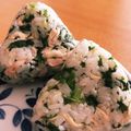 クック9TCCB0☆'s cooksnap of when they made わさび菜とツナのおむすび.
