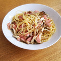 ｊｏｃｏｍｏｍｏｌａ's cooksnap of when they made きのことベーコンの和風パスタ♡.