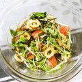 ふれんでぃあ's cooksnap of when they made 水菜とトマトとちくわの塩昆布サラダ.