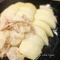 はづきCP's cooksnap of when they made 簡単おでんの素で聖護院大根と豚肉の煮物.