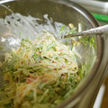 かすてら１２'s cooksnap of when they made たまごとカニカマで☆水菜サラダ.