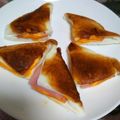 ☆kazukun's cooksnap of when they made はんぺん、チーズ＆ハムの挟み焼き♪.