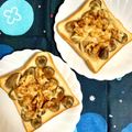 ふたごゆき's cooksnap of when they made シナモン香るバナナチーズトースト.