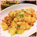 nakamucchi's cooksnap of when they made とろ〜りチーズ乗せ新じゃが豚キムチ.