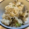 ayayoi's cooksnap of when they made 牛蒡枝豆炊き込みご飯♪簡単炊飯器で.