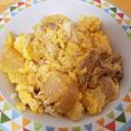 juri0626's cooksnap of when they made 簡単リメイクおいしい豚の角煮卵とじ丼♪.