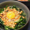 ★ちゅんママ☆'s cooksnap of when they made 肉は納豆♪簡単ほうれん草ユッケ？.
