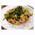 moiaussi's cooksnap of when they made ほうれん草と豚肉のオイスターソース炒め.