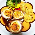 まさむにゃ。's cooksnap of when they made ゆで卵の豚肉巻き＊てり照り.