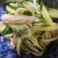 三姉妹❤️'s cooksnap of when they made きゅうりとカニカマのごま酢あえ.