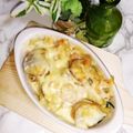 STimeBlues's cooksnap of when they made ホタテとほうれん草のマヨグラタン.