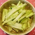 クックV6C8HU☆'s cooksnap of when they made 【節約レシピ】ブロッコリーの茎のナムル.