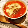 胃袋わっしょい's cooksnap of when they made マグご飯　トマトスープ＋納豆＋チーズ.