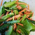 クックLB0KZO☆'s cooksnap of when they made ちぢみ小松菜とにんじんのナムル.