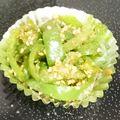 ツインズ♀ママ's cooksnap of when they made シリコンスチーマーでピーマンのゴマ和え☆.