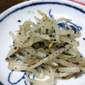 葉瑠。's cooksnap of when they made レンジで４分！節約食材★もやしのごま和え.