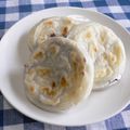 AyaChihi's cooksnap of when they made （写真有）熱々で！ 梅ヶ枝餅風　焼き大福餅.