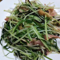 happyさとちゃん's cooksnap of when they made 鍋の残りで♩水菜と油揚げの塩昆布炒め.