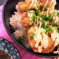 adj0120's cooksnap of when they made 甘辛タレで、唐揚げ丼！.