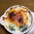 Halü★mama's cooksnap of when they made ブロッコリーの卵巣ごもりグラタン♪.